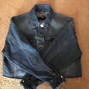 Cropped jean jacket